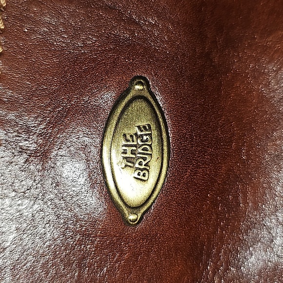 The Bridge by Firenze Vintage Leather Shoulder Bag - Mini Borsa a tracol… - Picture 7 of 13